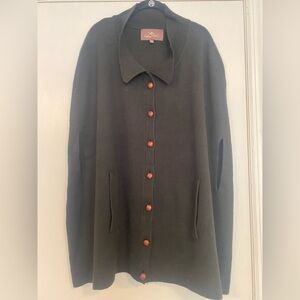 Patricia Nash Button Down Cape - Size M/L